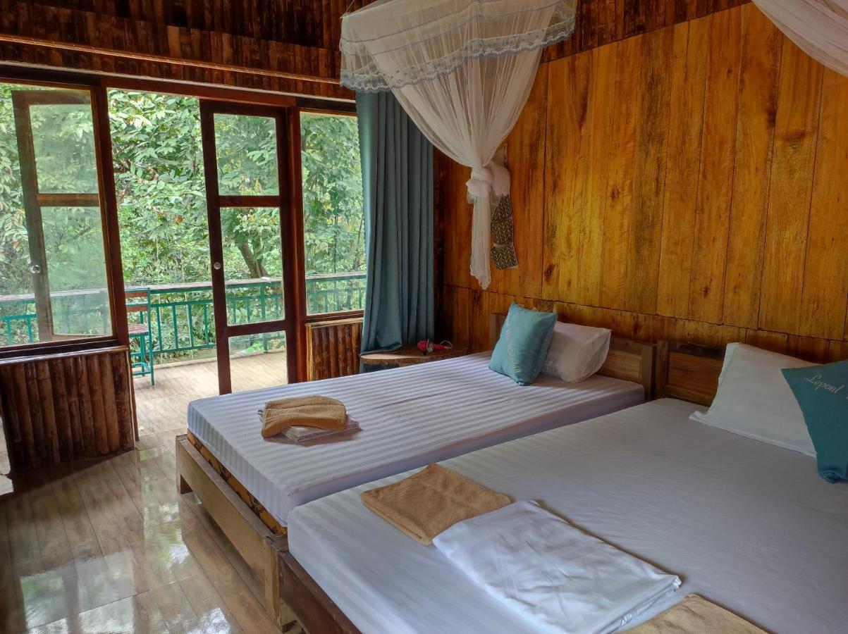 Lepont Mu Waterfall Bungalow Hoa Binh Bagian luar foto
