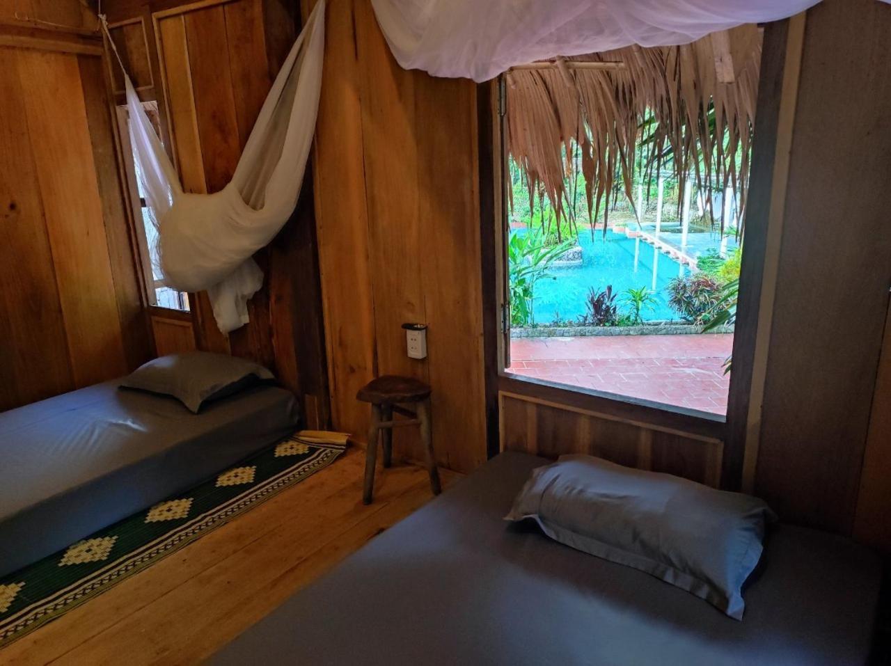 Lepont Mu Waterfall Bungalow Hoa Binh Bagian luar foto