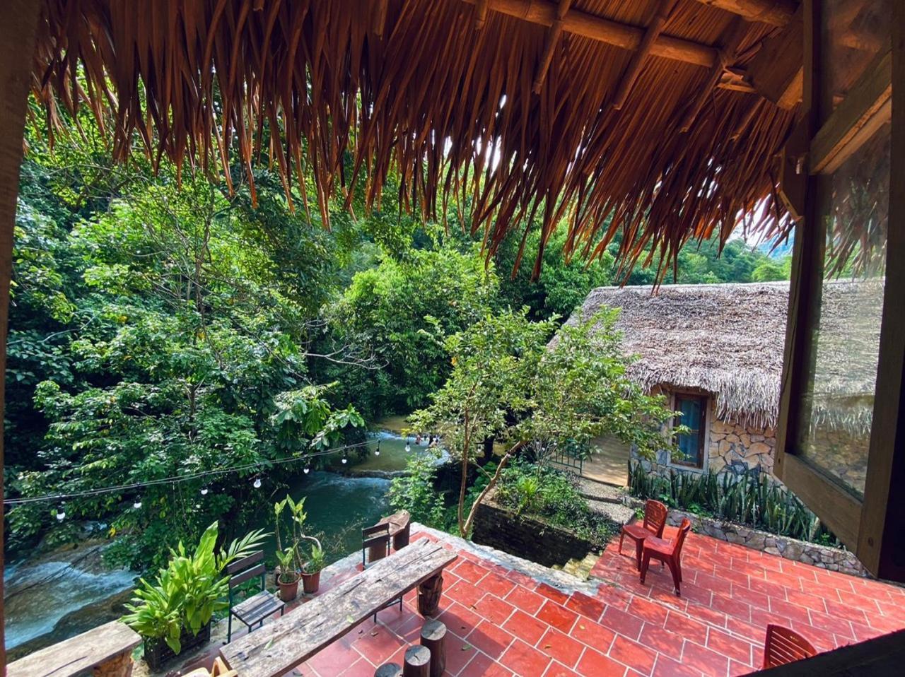 Lepont Mu Waterfall Bungalow Hoa Binh Bagian luar foto