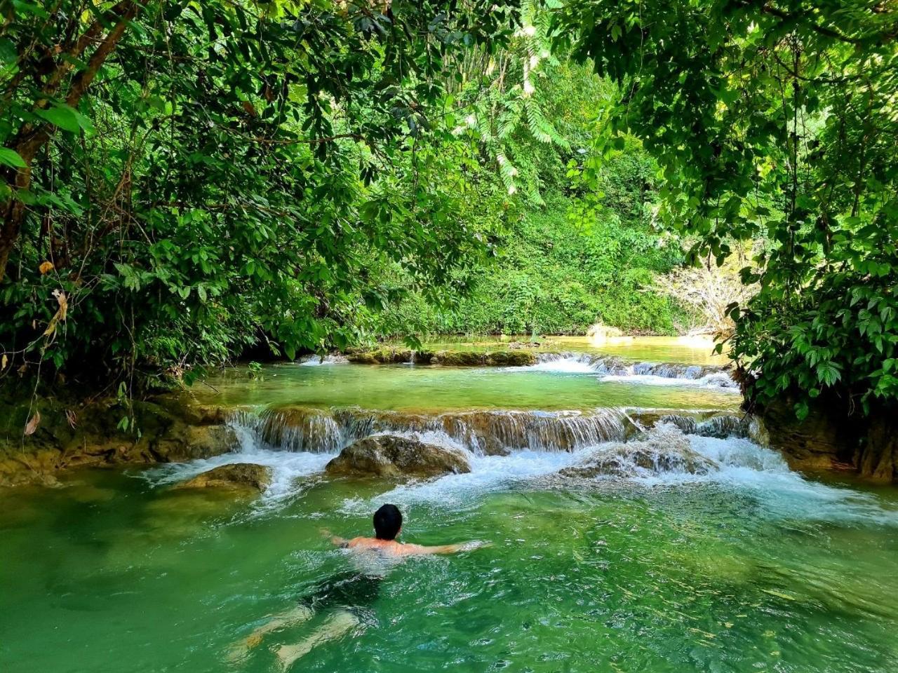 Lepont Mu Waterfall Bungalow Hoa Binh Bagian luar foto