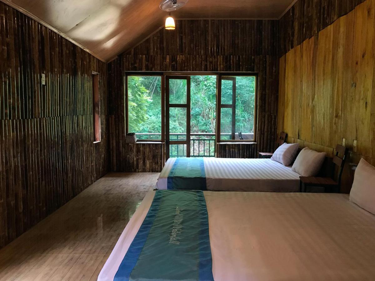 Lepont Mu Waterfall Bungalow Hoa Binh Bagian luar foto